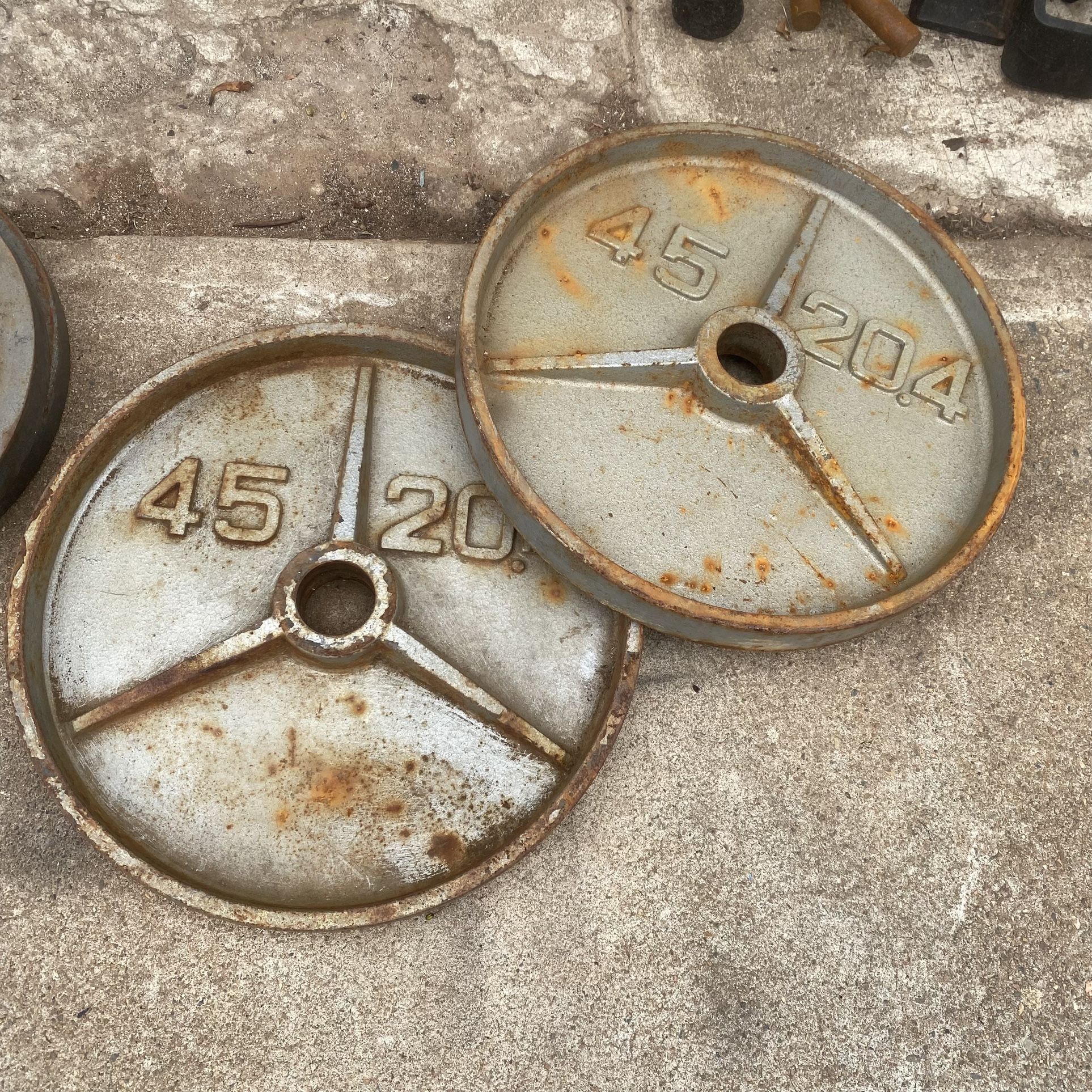 2-45lb Olympic Weight Plates