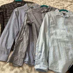 Set Of Button Up Dress Shirts Size Medium