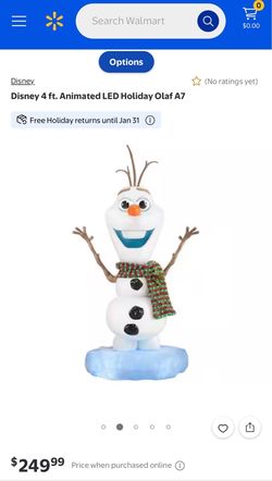Disney Christmas 4ft animated Olaf