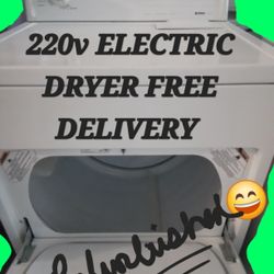 DRYER 220V ELECTRIC KENMORE FREE DELIVERY POSSIBLE GUARANTEE 60 DAY WORKS GOOD 
