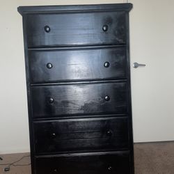 Black Wooden Dresser