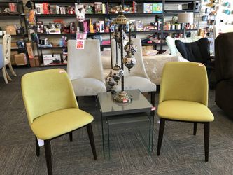 Set of 2, Accent Chairs, Green