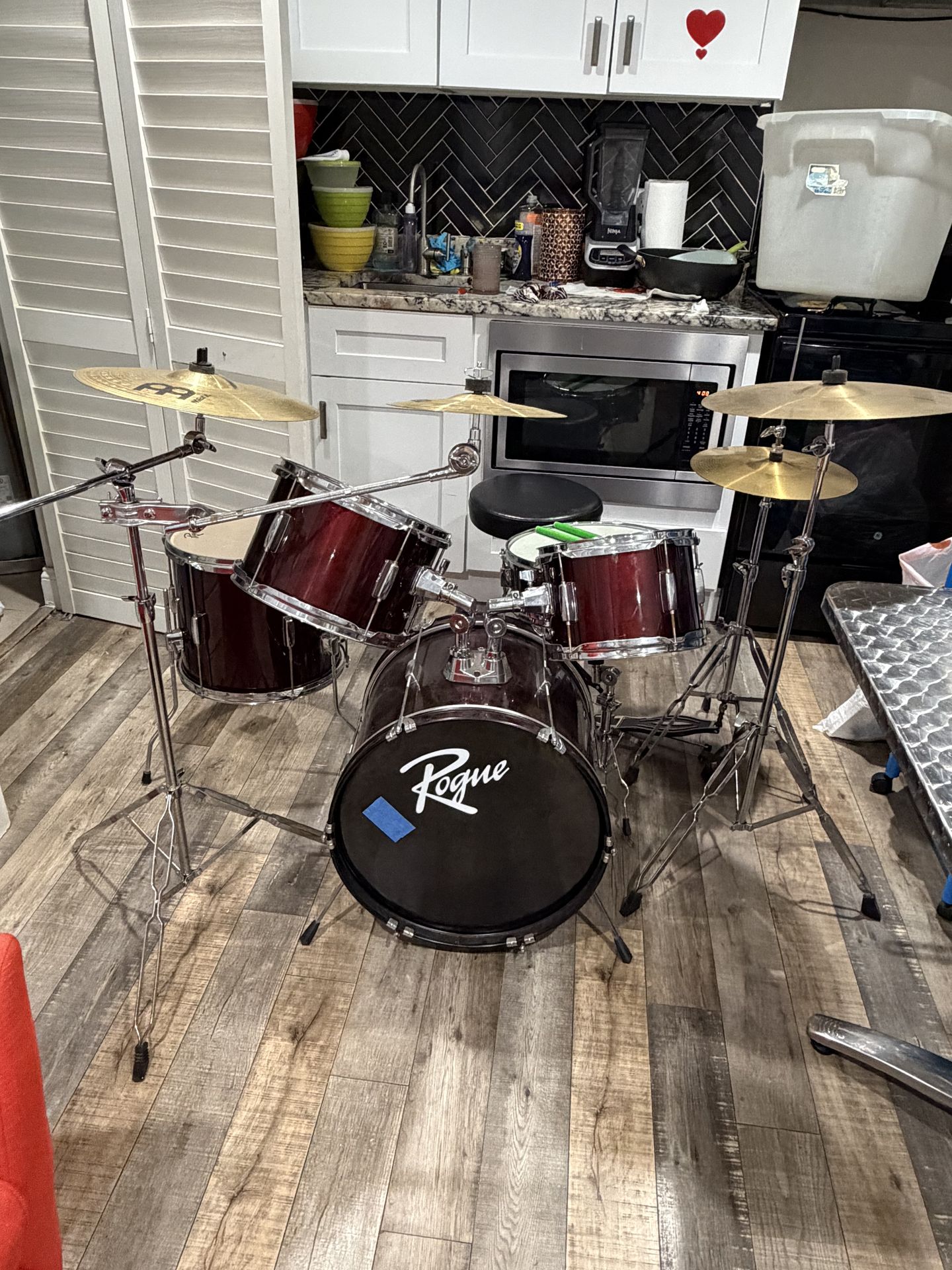 Complete Kids Drum Set – Great for Beginners (Extras Included!) Batería Completa para Niño/Principiante – ¡Lista para Tocar!