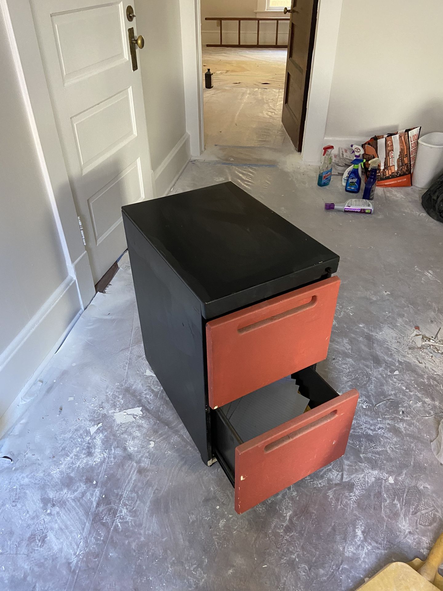 2 Draw Steel Filing Cabinet 