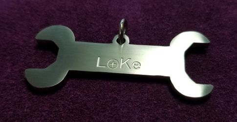 Dog Tag Skateboard Tool Matte Steel 