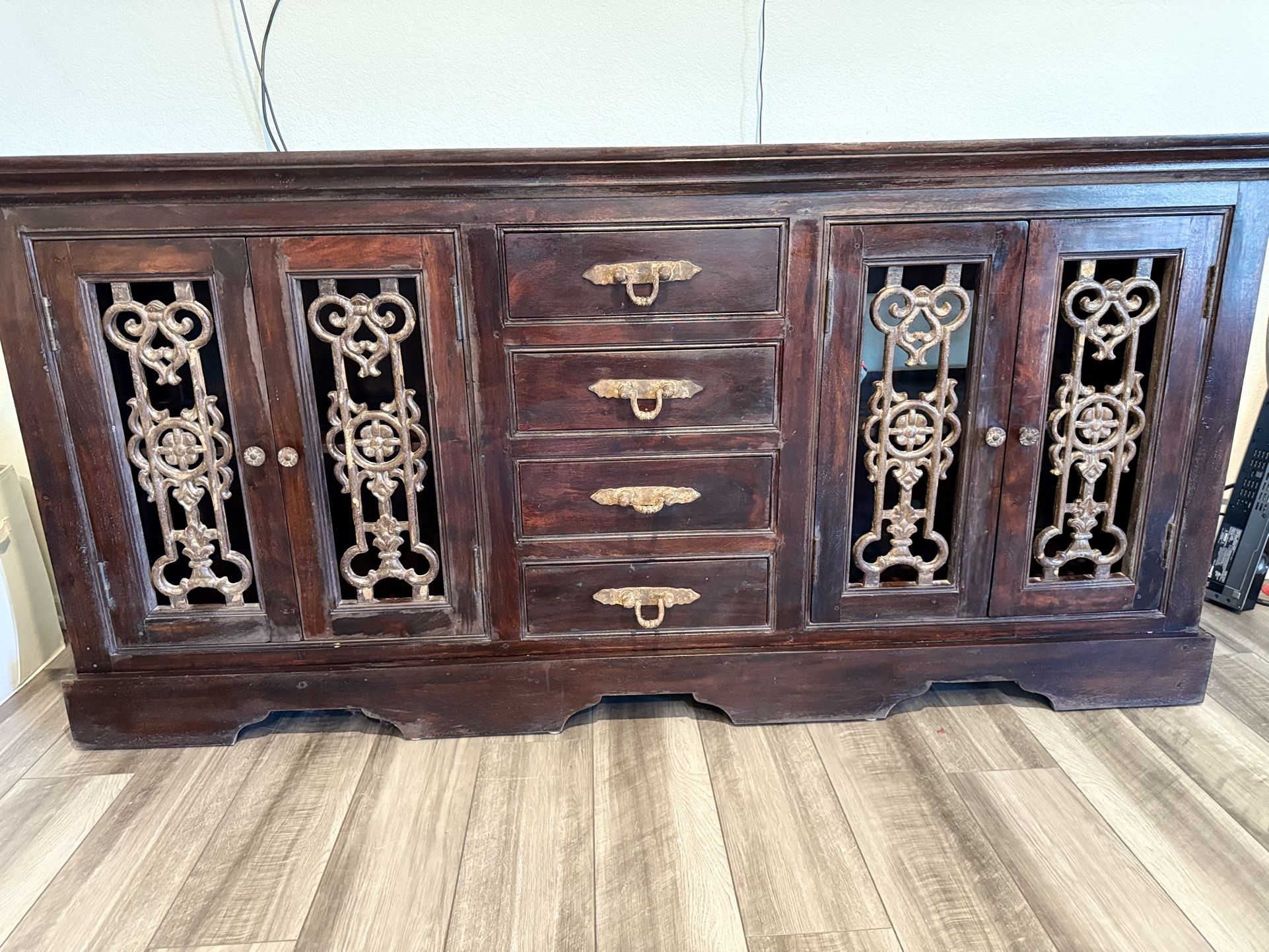 Rosewood Antique Entertainment Center