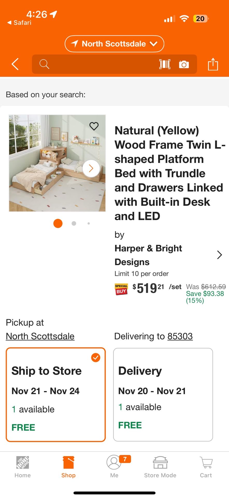 Twin Bed With Built In Drawer And Shelves