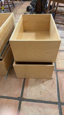 Two Cabinet Sliding Drawer Inserts