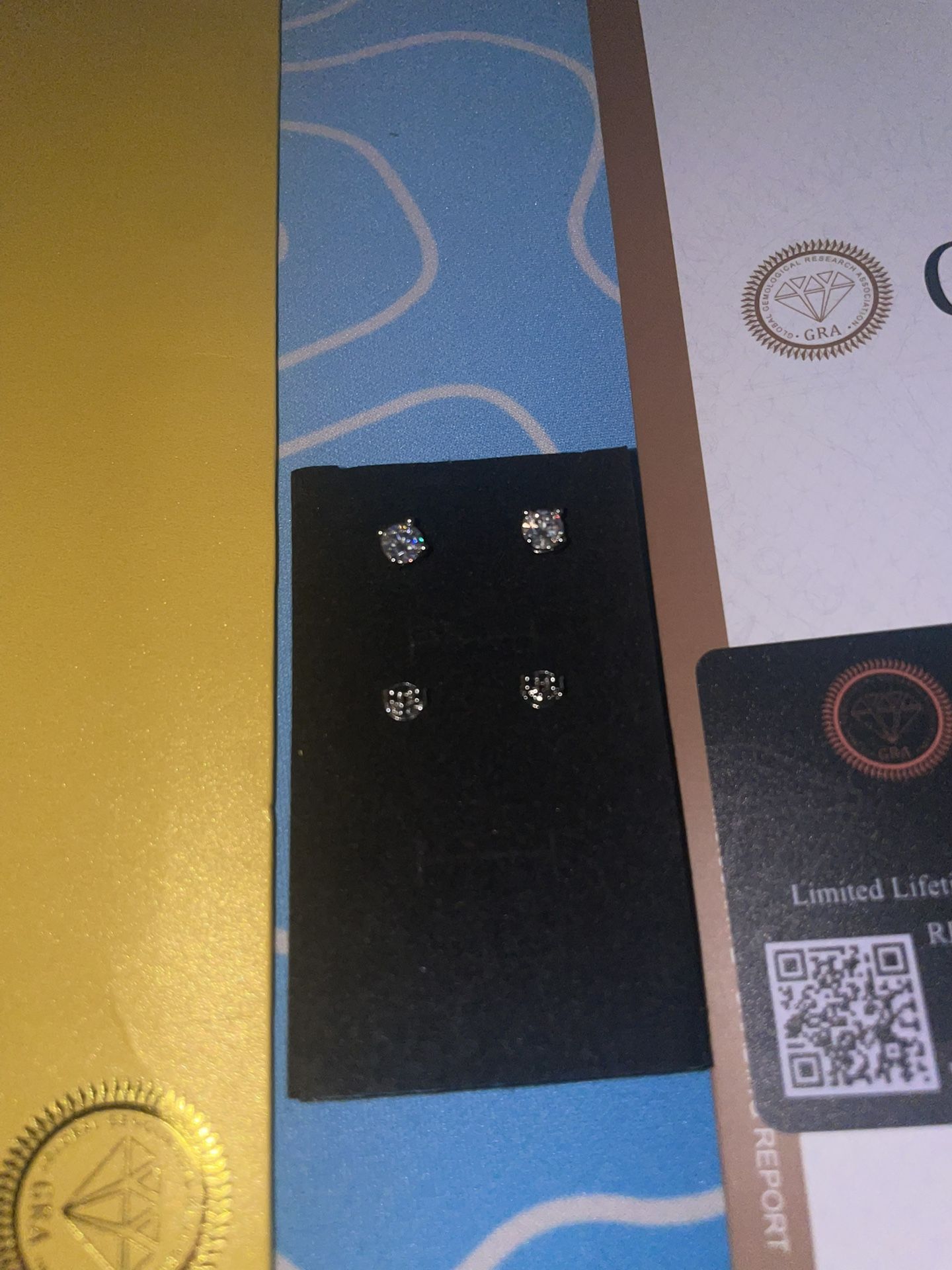 Moissanite Earrings (PASSES DIAMOND TESTER)