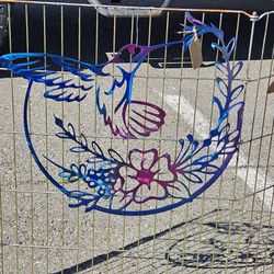 Metal Hummingbird Wall Art