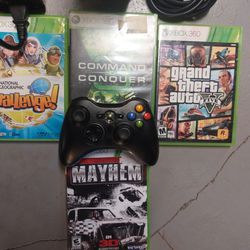 Xbox 360 With 4 Games  And One Control