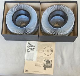 Kodak Carousel Transvue 140 Slide Trays - Set of 2