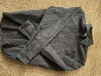 Dickies Button Up Blue Shirt Size M