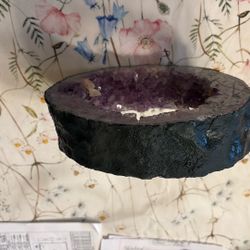 Amethyst Round - With Inclusions - 8 Inch Diameter