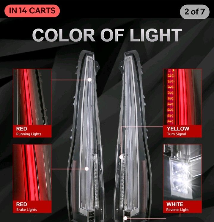 2007-2014 Cadillac Escalade Tail Light Assembly