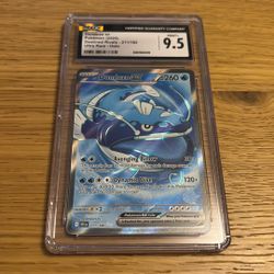 Pokemon Destined Rivals SV10 Holo Dondozo EX Full Art 211/182 CGC MINT+ 9.5