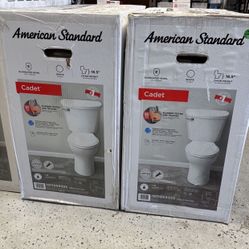 American Standard Cadet 12 in.  2-Piece 1.28 GPF Single Flush Chair Height Elongated Toilet with Slow Close Seat in White