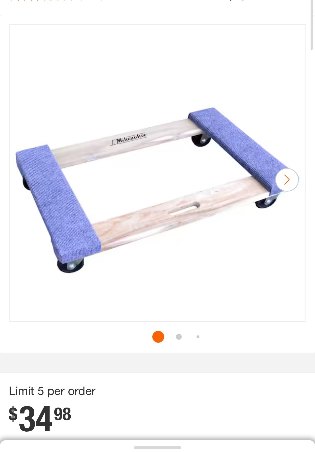 1,000 lb. Capacity Furniture Dolly