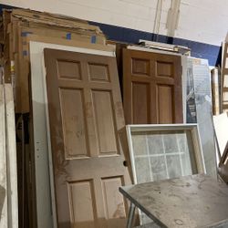 Solid six panel doors