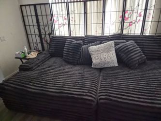 Jumbo 2 pc Chaise sectional couch