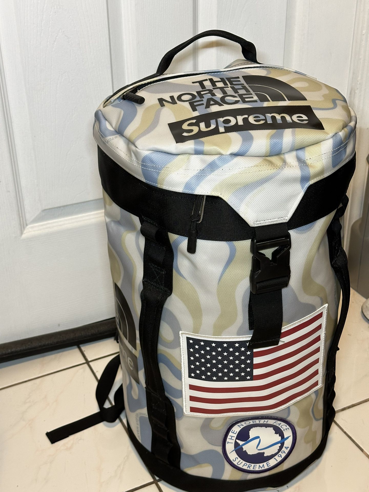 Limited Edition Supreme x The North Face Trans Antarctica Expedition Big Haul Backpack Camo 