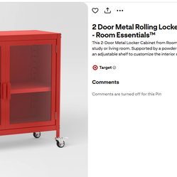 Metal Garage Cabinet - Red - Brand New