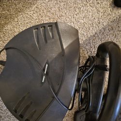 Thrustmaster sim racing/ sim driving wheel and petal set.