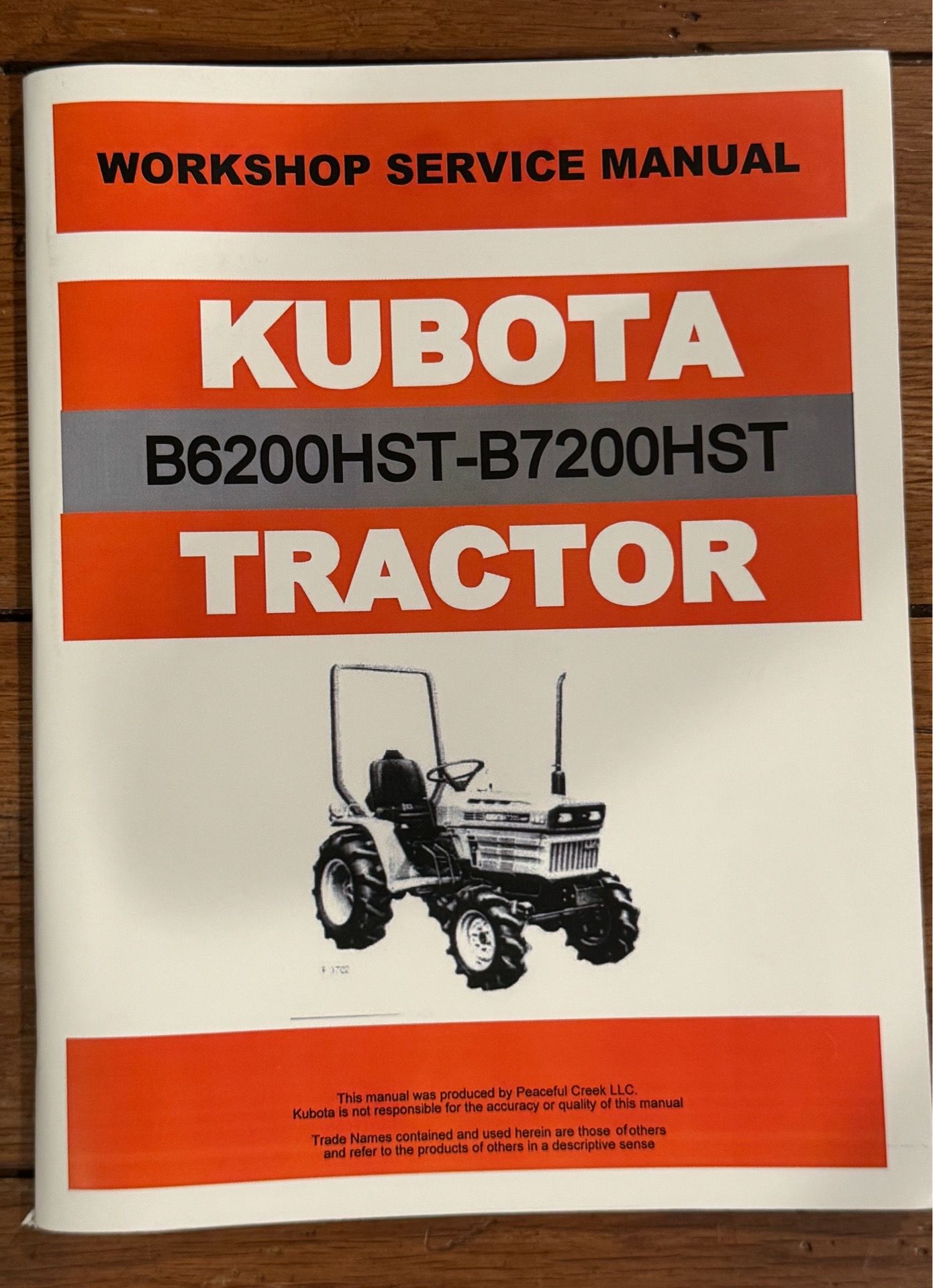 Kubota tractor manual