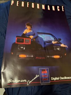 Vintage Snap-On tools counselor promotion poster 1980s 36x27  great condition