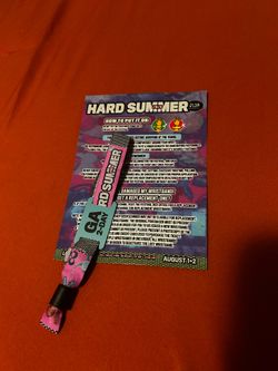 One hard summer 2 day GA wristband