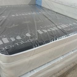 $199 Queen Pillow Top Mattress Only Brand New Free Delivery Same Day 