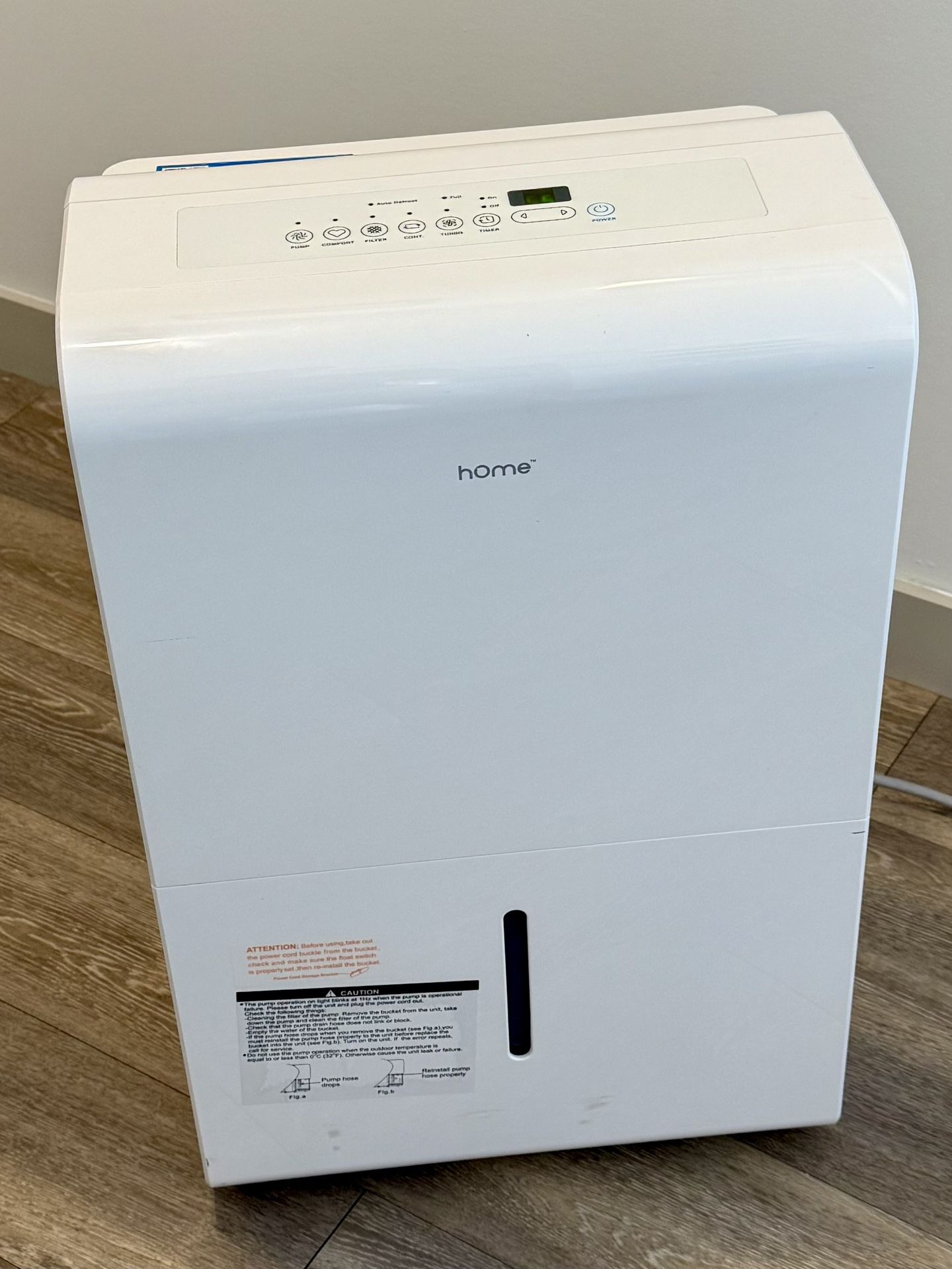 hOmeLabs 4,500 Sq. Ft Energy Star Dehumidifier with Pump - Large Room Moisture Removal
