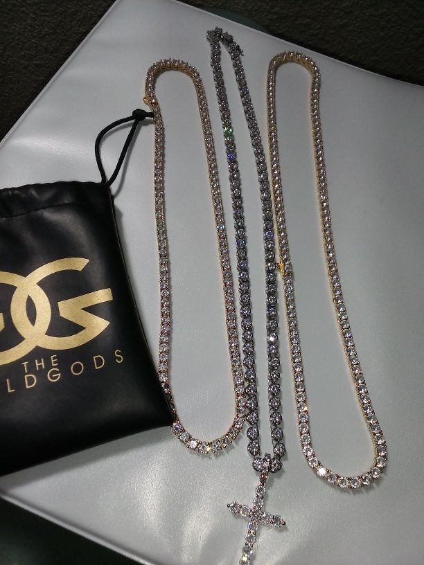 The Gold Gods Tennis Chains