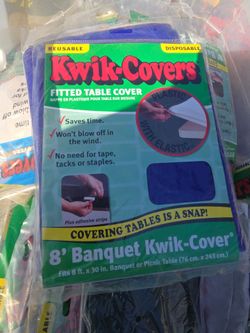 Kwik-Covers 8ft Banquet Fitted Table Cover