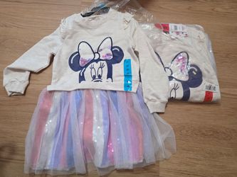 New Minnie Mouse Girls Tutu Dress New with Tags