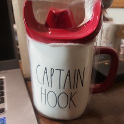 RAE DUNN DISNEY'S CAPTAIN HOOK MUG