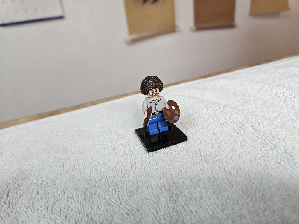 Bob Ross Building Block Minifigure