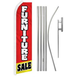 16 Ft Adverting Flag Complete Kit (Flag+Pole+Ground Spike)