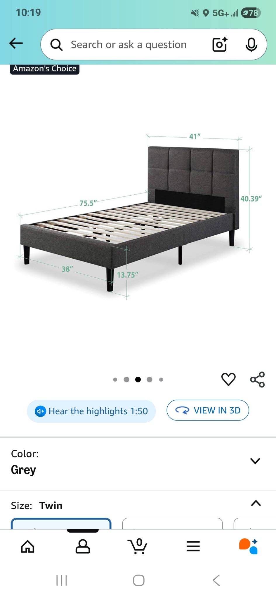 Twin Bed Frame