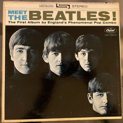 1960s Vintage Capitol Records MEET THE BEATLES! First Album Vinyl LP.