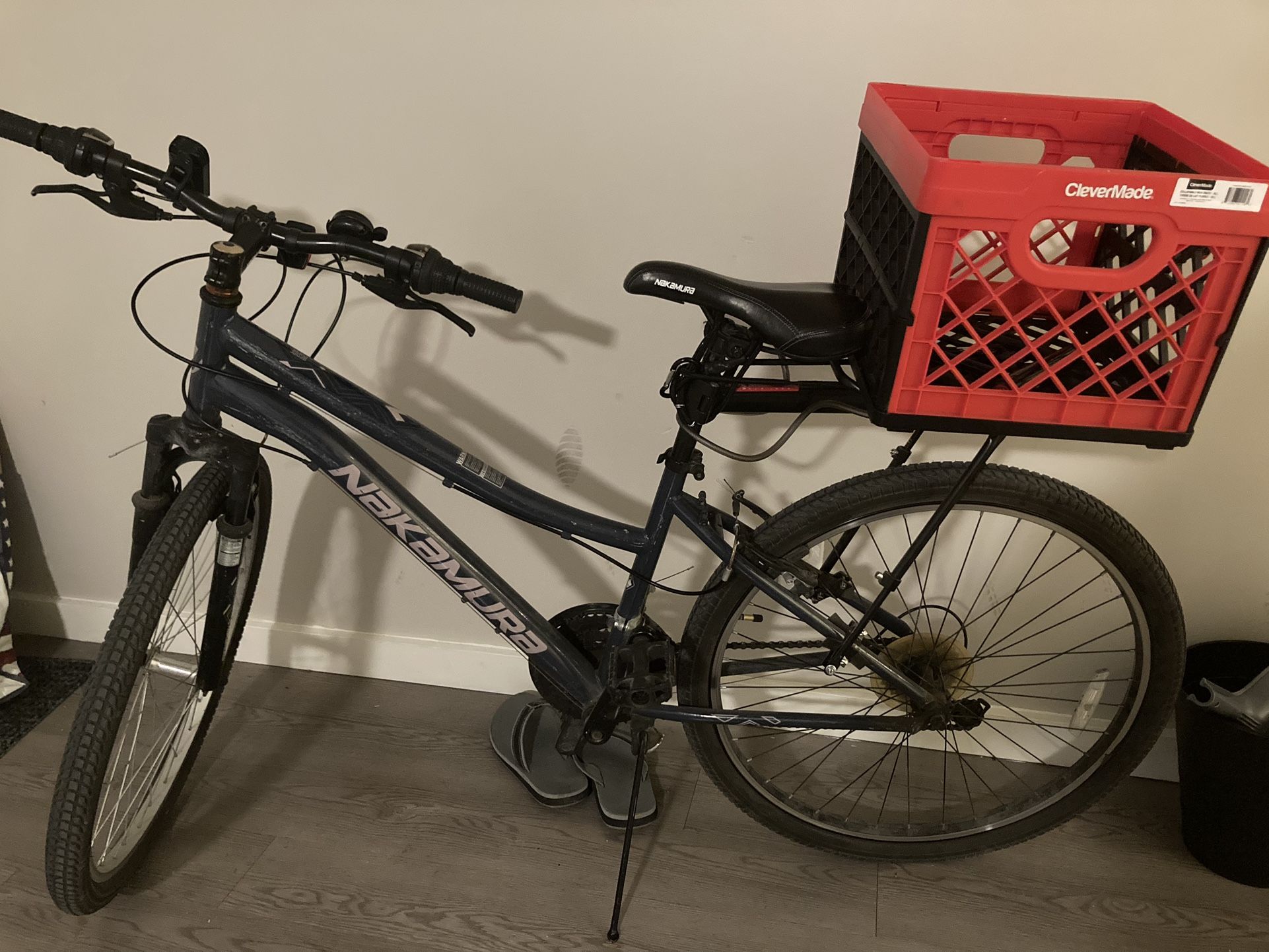 Bike With Rear Basket And Lock