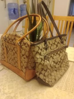 2 Official Coach Bags/Purses Great Condition 