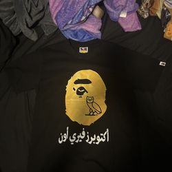 ovo x bape shirt 