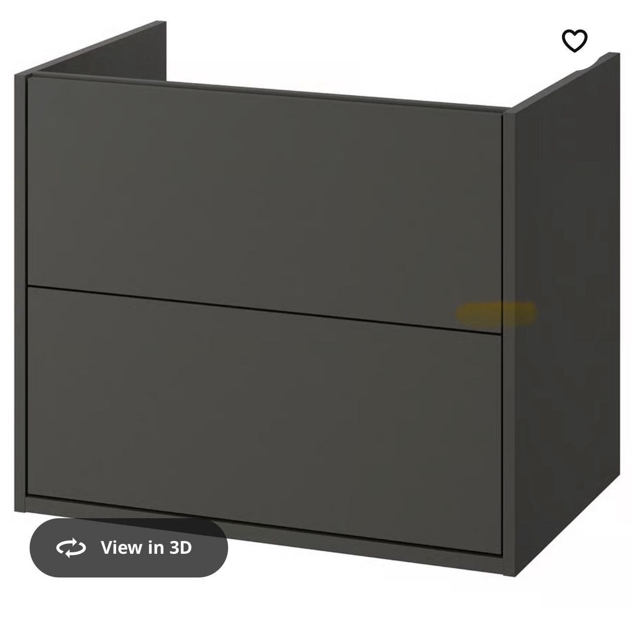 IKEA Havback Bathroom Vanity - Dark Gray 30”