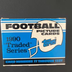1990 Topps Football Traded Set Emmitt Smith Rookie