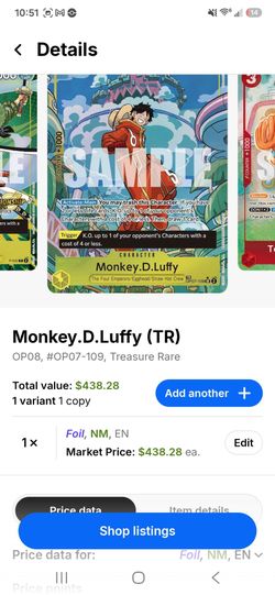 One piece cards