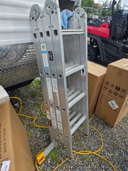16 feet Multimatic aluminum multi position Ladder 300 lb capacity
