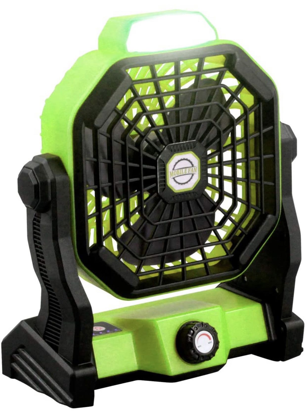 Battery Powered Fan with LED Lantern,7800mAh Portable Camping Fan Rechargeable,Up to 25 hours