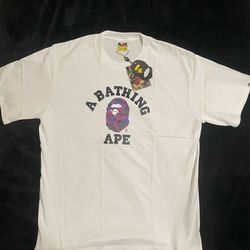 Purple and white bape