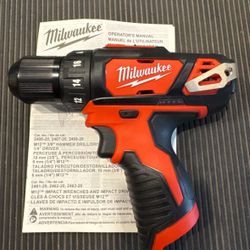 Milwaukee New Drill Driver M12 2 Speeds 